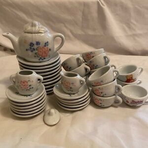 Toy Tea Set Children's Kids Porcelain